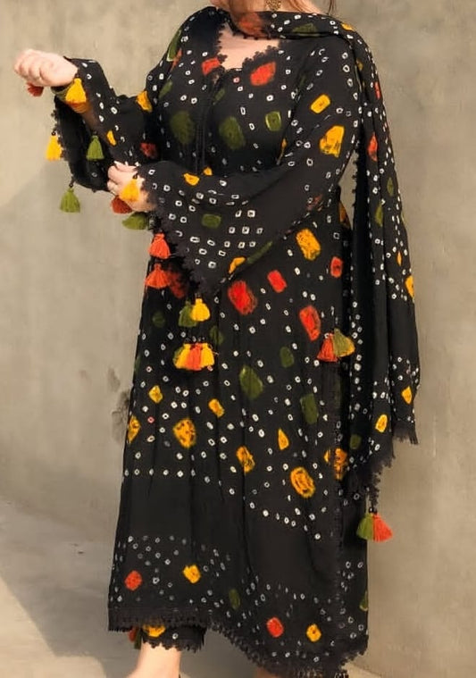 3pc Lawn Chunri Summer Dress