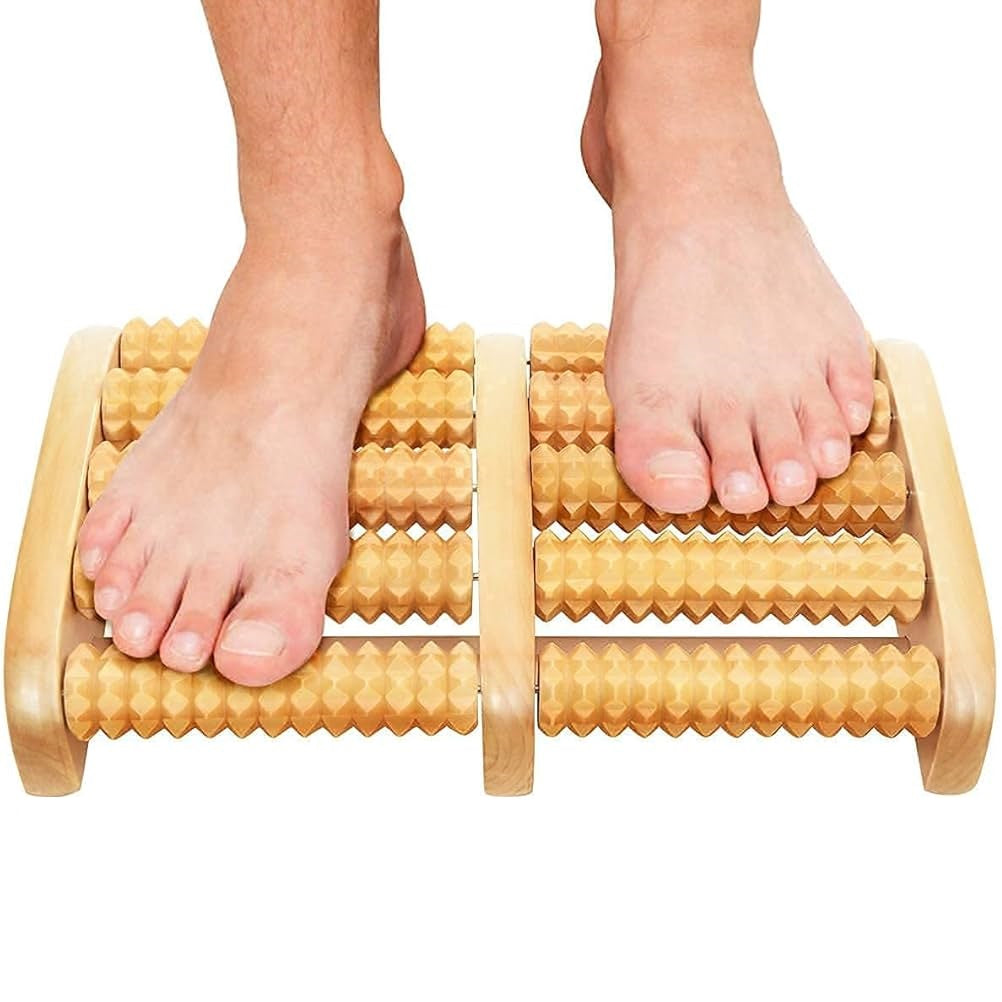 Wooden Foot Massage Roller For SUGAR & STRESS RELIFT