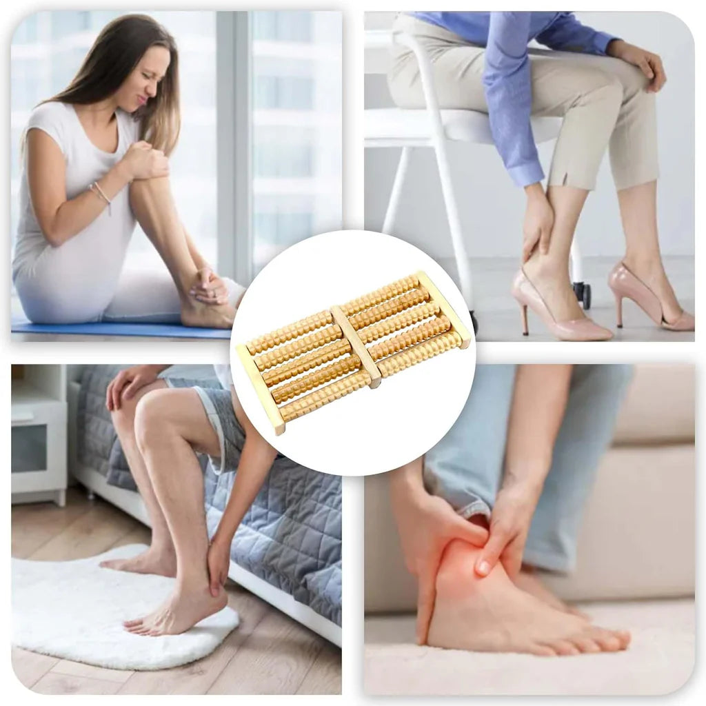 Wooden Foot Massage Roller For SUGAR & STRESS RELIFT