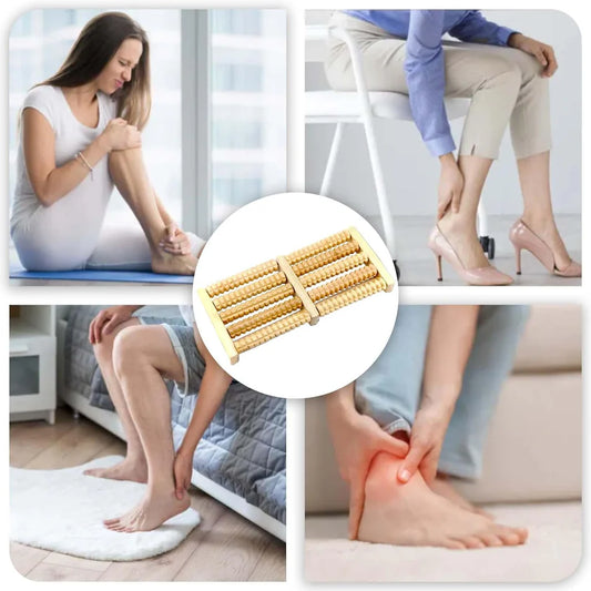 Wooden Foot Massage Roller For SUGAR & STRESS RELIFT